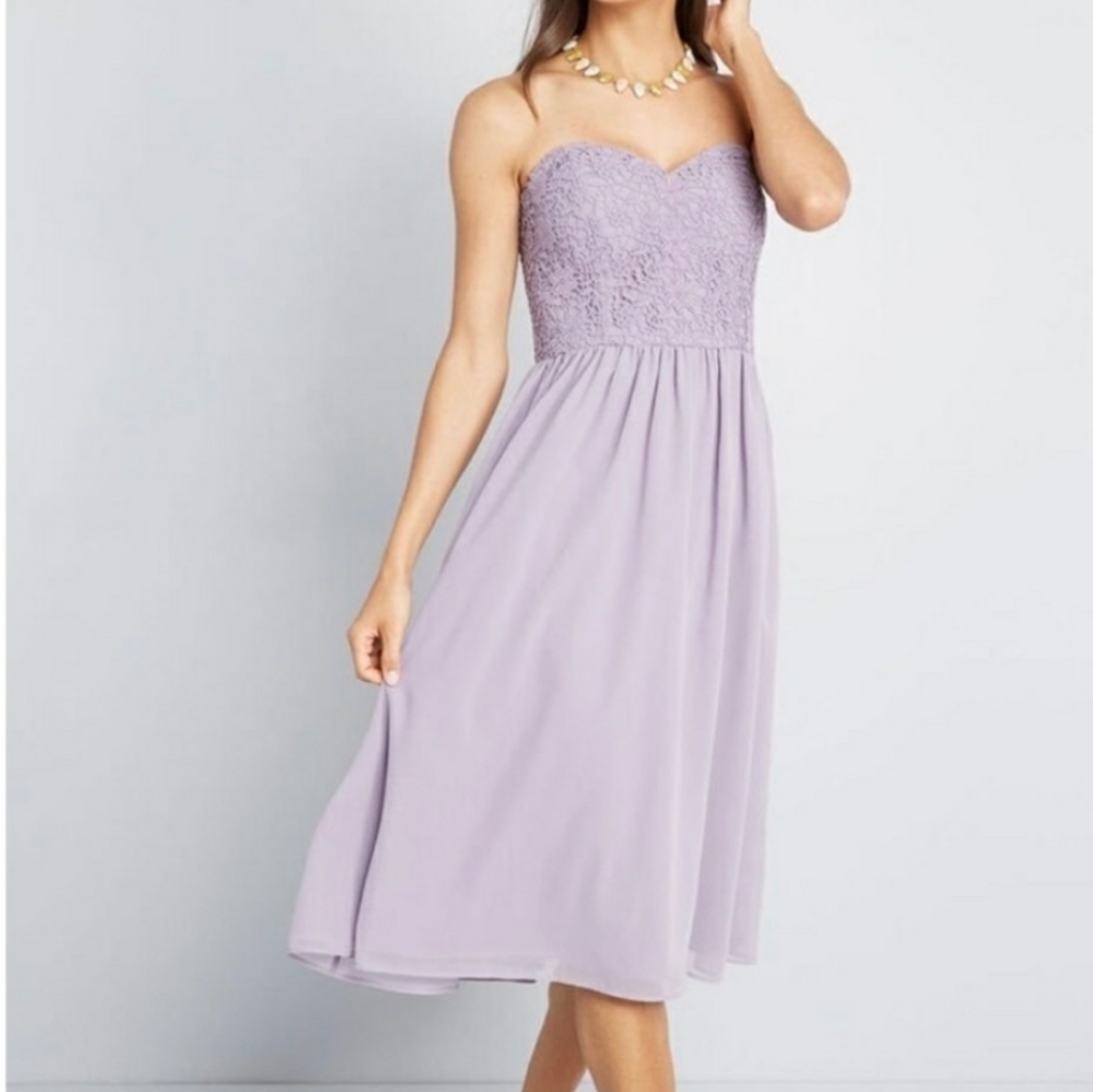 Modcloth Lilac Special Occassion Dress Sz 24